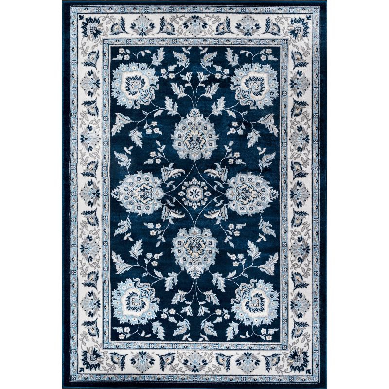 8'x10' Cherie French Cottage Area Rug, Navy/Ivory - JONATHAN Y