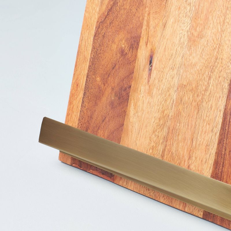 Wood Cookbook Holder with Metal Ledge - Hearth & Hand™ with Magnolia