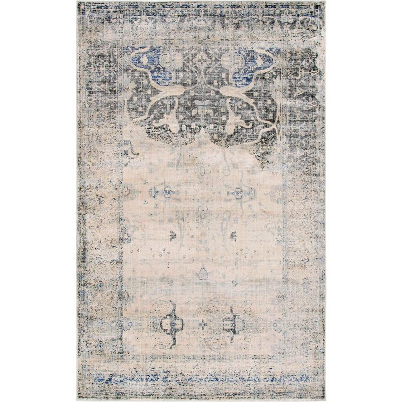 Unique Loom Asheville Collection Area Rug - Barrington (5' 1" x 8' Rectangle Gray/Beige)