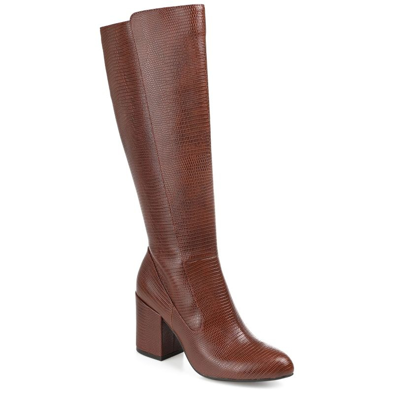 Journee Collection Extra Wide Calf Women's Tavia Boot Brown 10