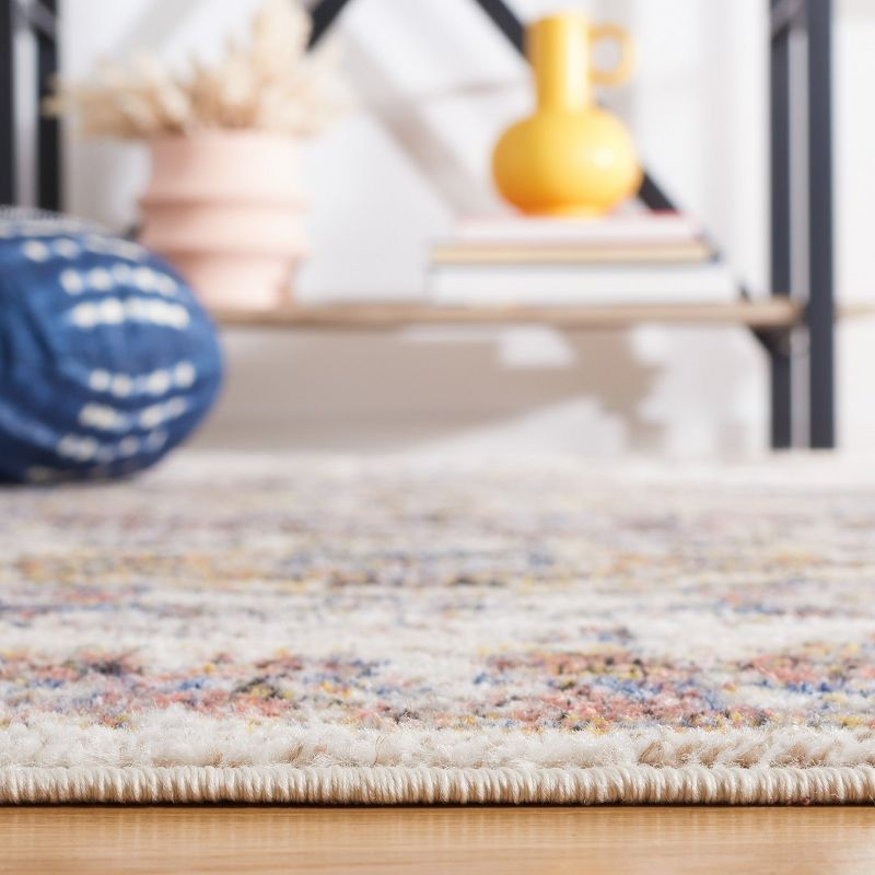 Astoria ASA402 Power Loomed Area Rug - Ivory/Blue Rust - 8'x10' - Safavieh.