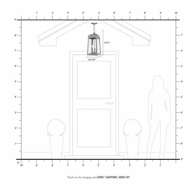 Livex Lighting Oslo 3 - Light Pendant in  Brushed Nickel