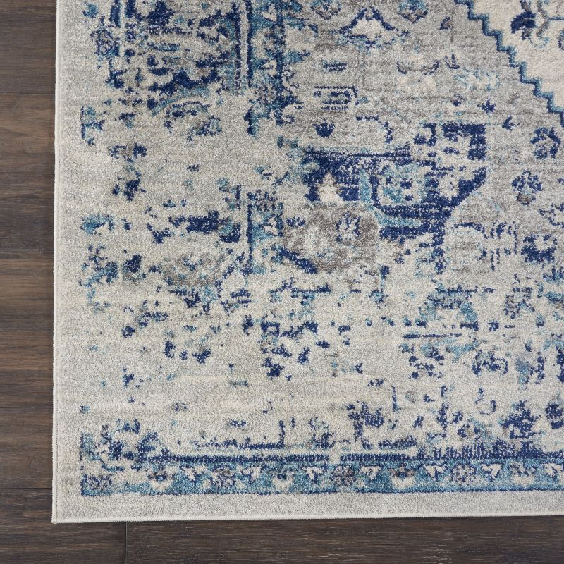 Nourison Tranquil Persian Indoor Rug Ivory Light Blue 2' x 4'