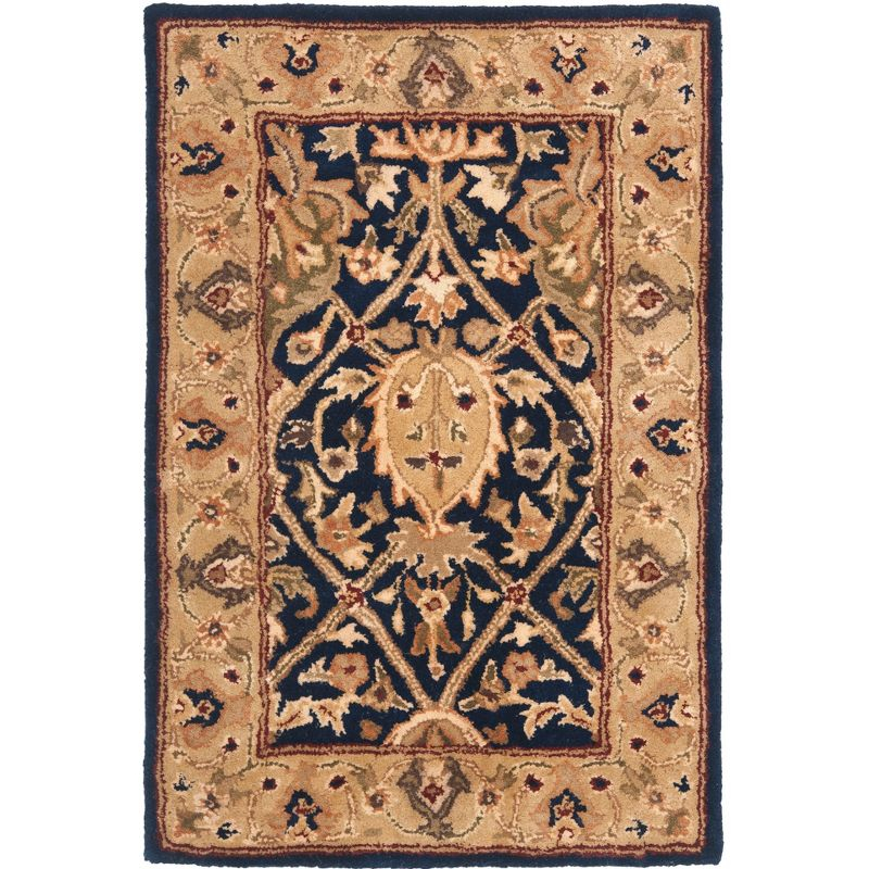 Persian Legend PL819 Hand Tufted Indoor Accent Rug - 2'x3' - Blue/Gold - Safavieh