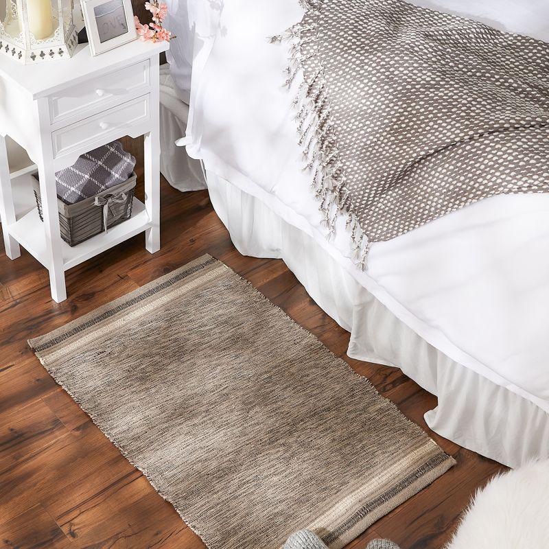 Design Imports Modern Edge Stripe - Stone - 2 X 3 Ft