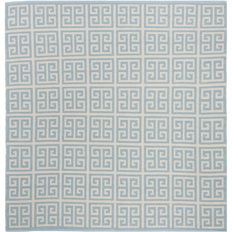 Montauk MTK724 Hand Woven Area Rug - Light Blue/Ivory - 6'x6' - Safavieh.