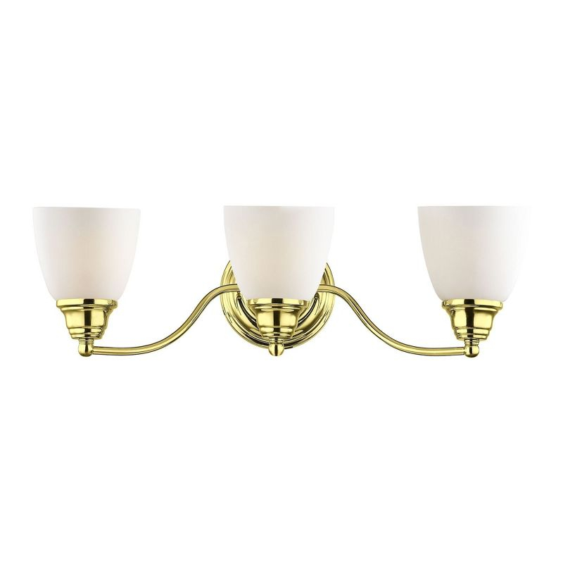 Livex Lighting Somerville 3 - Light Vanity in  Polished Brass