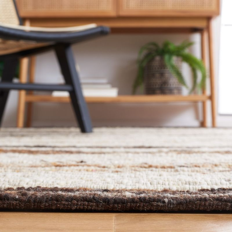 Marbella MRB225 Hand Loomed Indoor Area Rug - Brown/Beige - 8'x10' - Safavieh