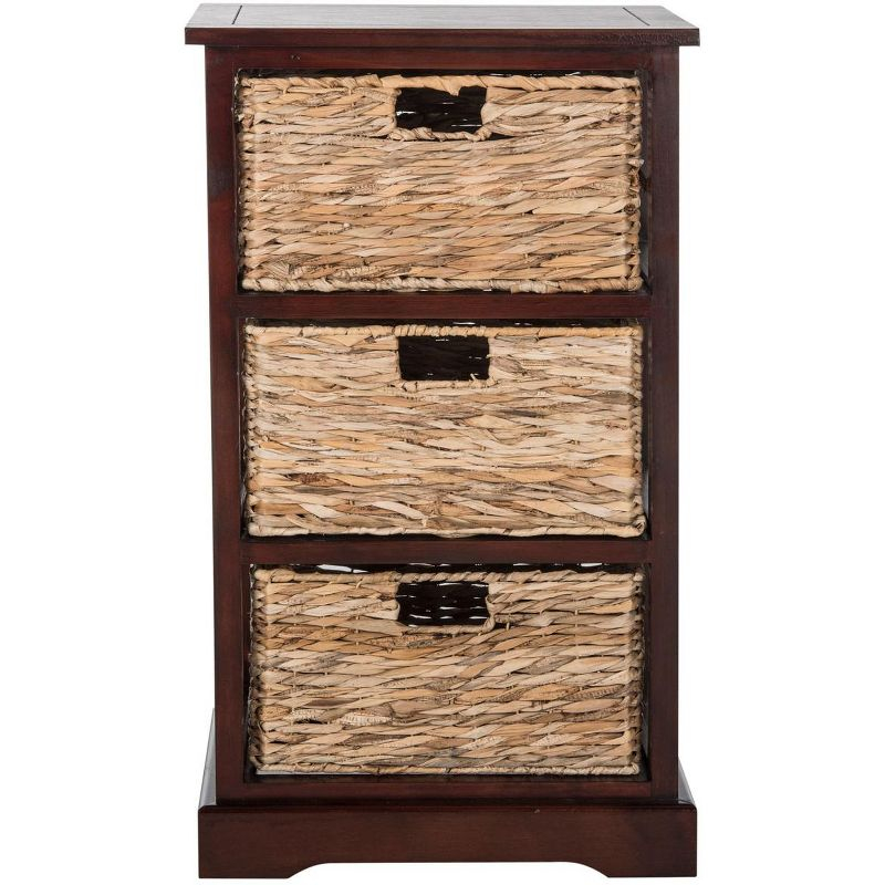 Halle Storage Side Table - AMH5738 - Cherry - Safavieh Couture