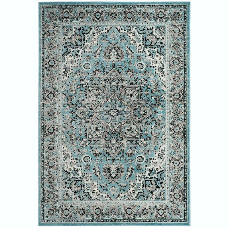 Skyler SKY126 Power Loomed Indoor Area Rug - Blue/Ivory - 5'1"x7'6" - Safavieh.