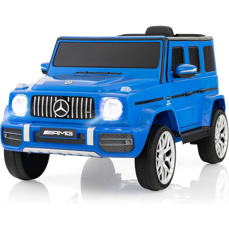 Costway 12V Kids Ride On Car Licensed Mercedes Benz G63 Electric Vehicle with Remote Control Navy