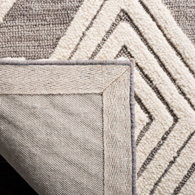 Blossom BLM111 Hand Tufted Runner Rug - Dark Gray/Ivory - 2'3"x8' - Safavieh.