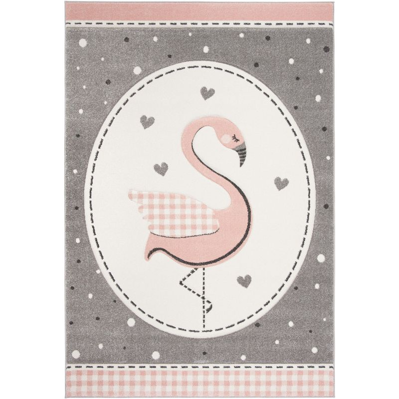 Carousel Kids CRK154 Power Loomed Area Rug - Pink/Ivory - 5'3"x7'6" - Safavieh.