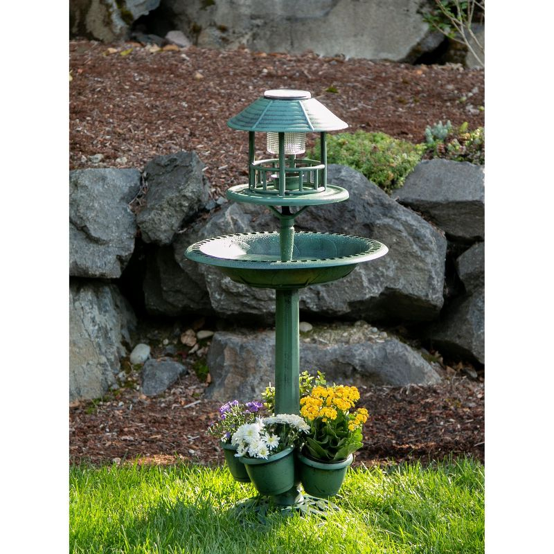 Zingz & Thingz Verdigris Garden Centerpiece 17x17x36.5"