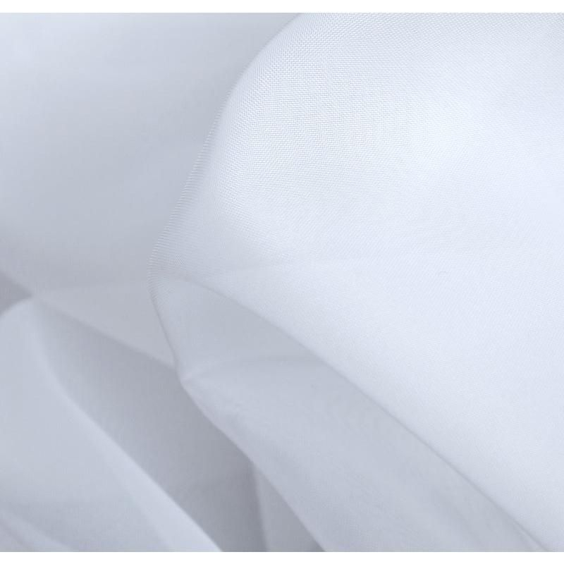 HLC.ME Sheer Voile Transparent Window Treatment Rod Pocket Curtain Panels - Set of 2 - Silver, 54 W x 63 L