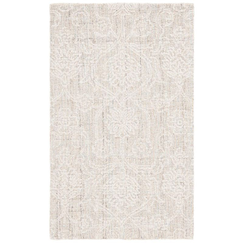 Ebony EBN111 Hand Tufted Accent Rug - Grey/Ivory - 3'x5' - Safavieh.