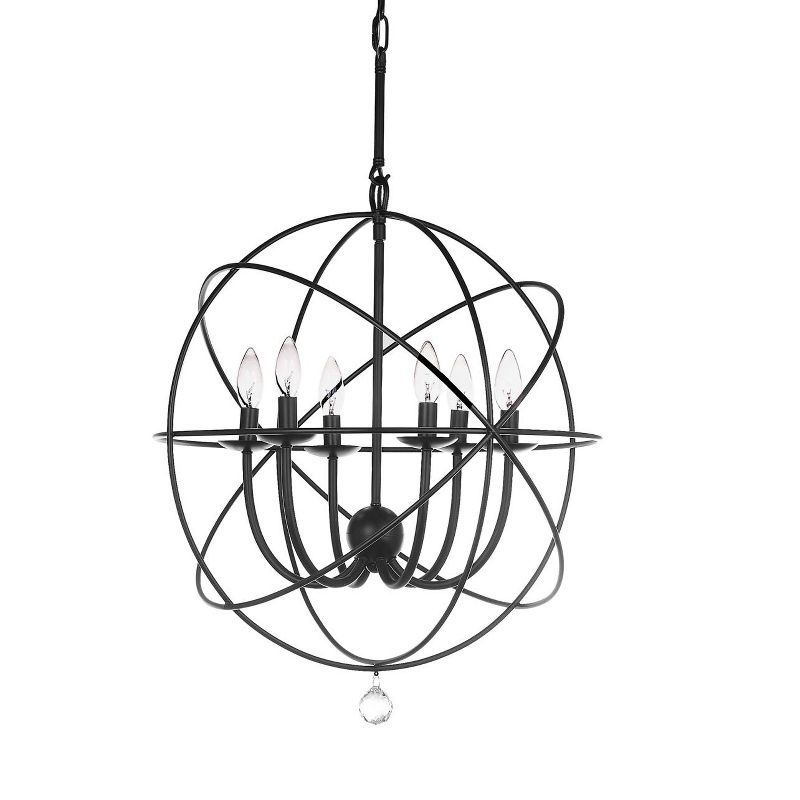 Evie Chandelier - LIT4521 - Black - Safavieh