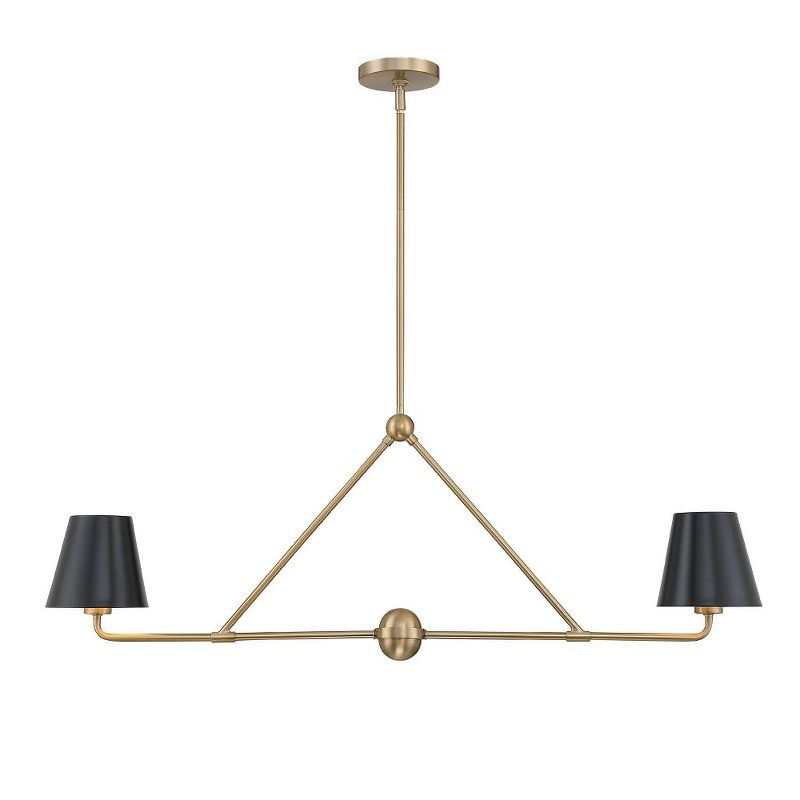 Crystorama Lighting Xavier 2 - Light Chandelier in  Vibrant Gold