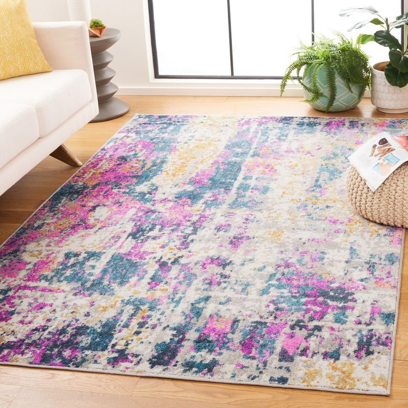 Madison MAD143 Power Loomed Indoor Area Rug - Ivory/Blue - 6'x9' - Safavieh.