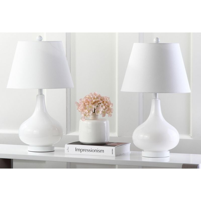 Amy Gourd Table Lamp (Set of 2) - 24 Inch Height - LIT4087 - White - Safavieh