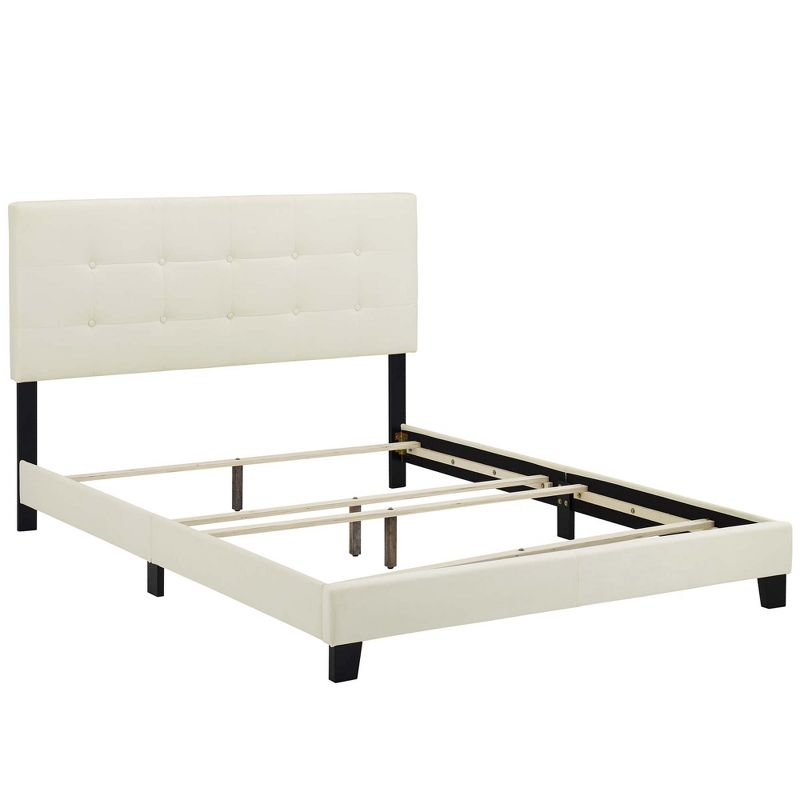 Modway Amira Full Performance Velvet Bed - Ivory
