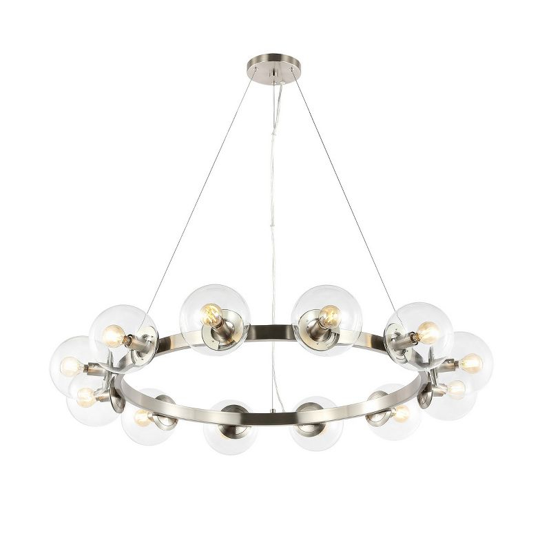 Rylian 12 Light 38" Chandelier - CHA4063 - Nickle - Safavieh