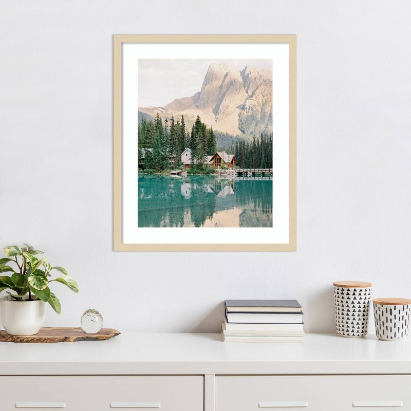 Amanti Art 21"x25" Lodge Reflection by Justine Milton Wood Framed Wall Art Print