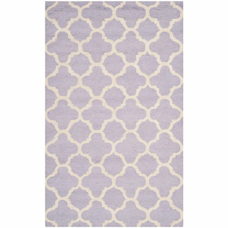 Cambridge CAM130 Tufted Indoor Accent Rug - Lavander/Ivory - 3'x5' - Safavieh
