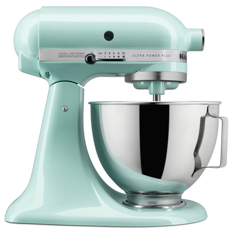 KitchenAid Ultra Power Plus 4.5qt Tilt-Head Stand Mixer Ice Blue - KSM96: 10 Speeds, Safety Lock, Dishwasher-Safe Parts