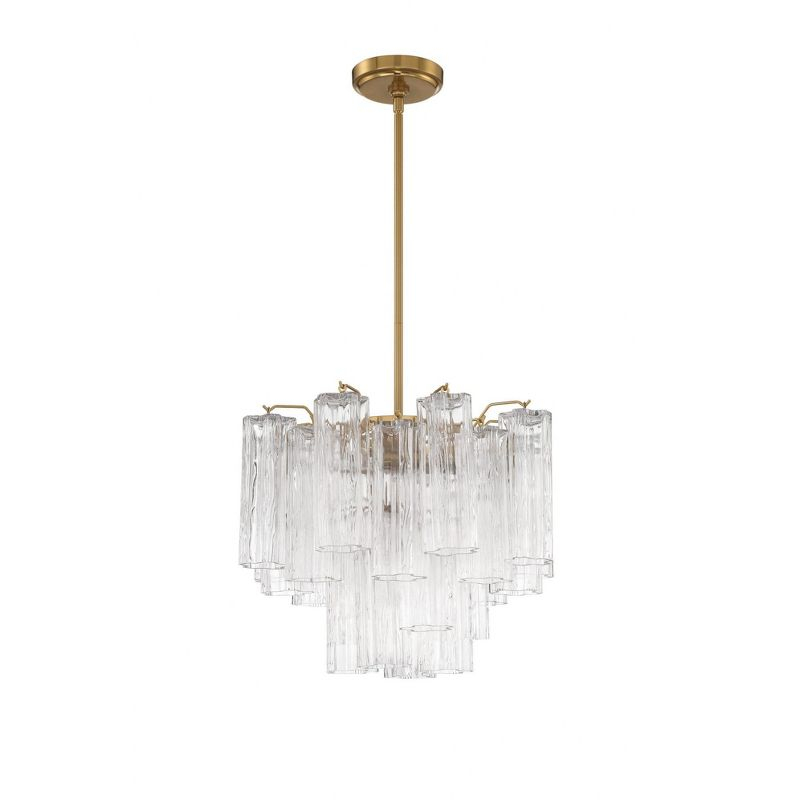Crystorama Lighting Addis 4 - Light Chandelier in  Aged Brass