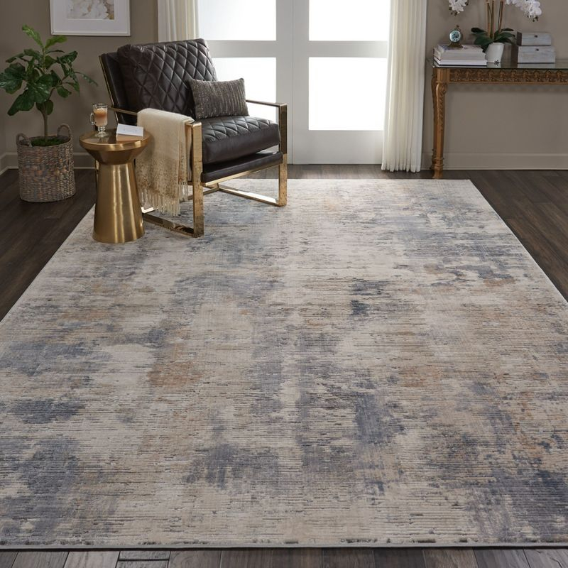 Nourison Rustic Textures Painterly Indoor Rug Beige/Grey 7'10" x 10'6"