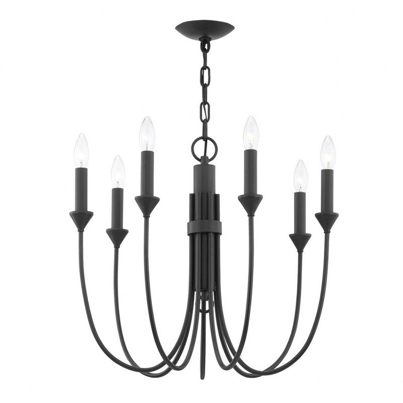 Troy Lighting Cate 7 - Light Chandelier in  Forged Iron