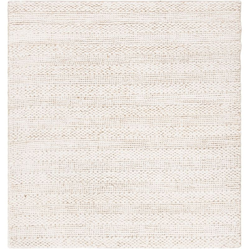 Natural Fiber NF212 Hand Woven Indoor Area Rug - Bleach - 5'x5' - Safavieh