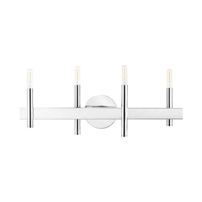 Livex Lighting Denmark 4 - Light Vanity in  Polished Chrome