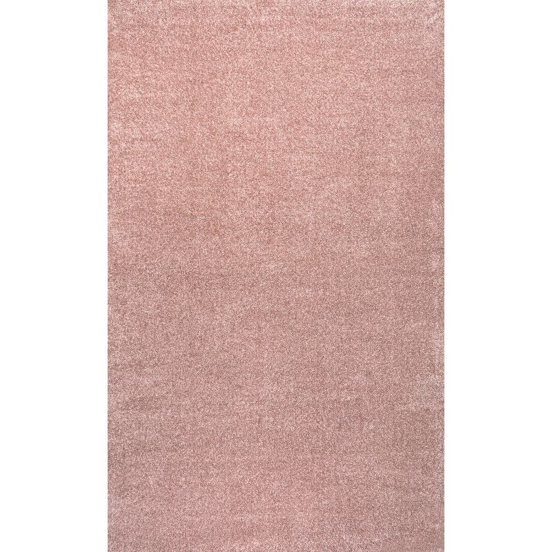 8'x10' Haze Solid Low-Pile, Pink - JONATHAN Y