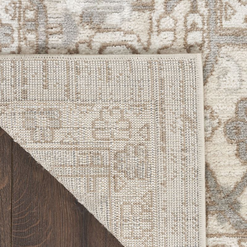 Nourison Concerto Center Medallion Indoor Rug Beige 7'10"x9'10"