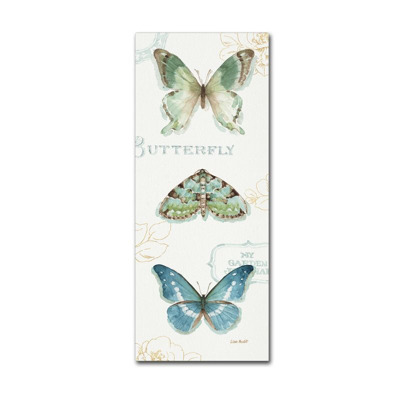 Trademark Fine Art -Lisa Audit 'My Greenhouse Butterflies VI' Canvas Art