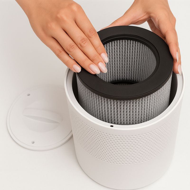 Nispira 3-in-1 True HEPA Activated Carbon Filter Replacement For Bissell MYair Personal Air Purifier 2780A 2780 27809, 2 Packs