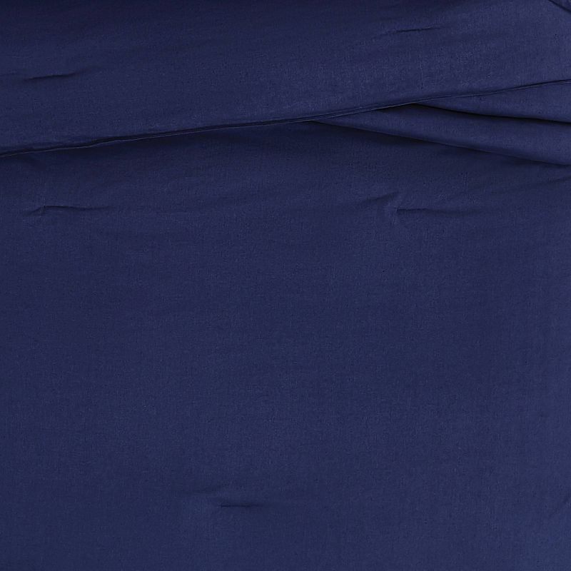 Brooklyn Loom 3pc King Flax Linen Comforter Set Navy Blue
