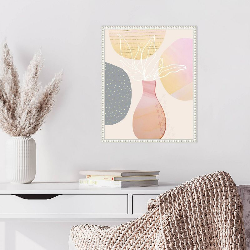 Amanti Art 16"x20" Mid-Century Floral I by Andrea Haase Framed Canvas Wall Art Print