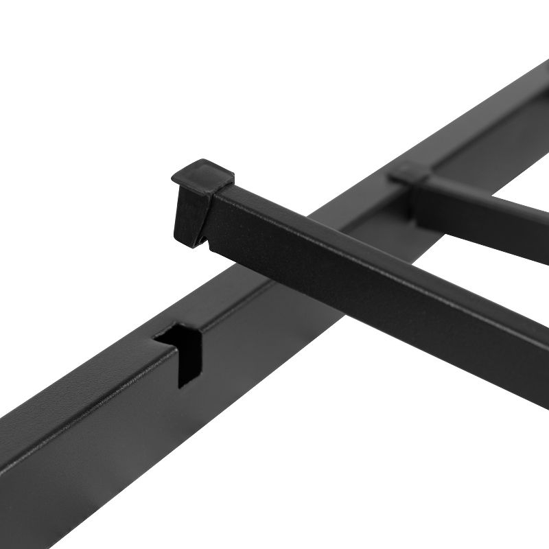 Flash Furniture 14 Inch Metal Platform Bed Frame - No Box Spring Needed with Steel Slat Support and Quick Lock Functionality (Full)