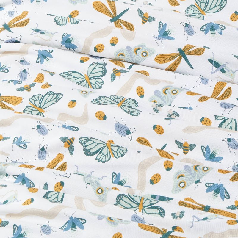 Full Insect Print Cotton Kids' Sheet Set - Pillowfort™: Pillowfort Bedding, Full Size, Kids Bedding, OEKO-TEX Certified