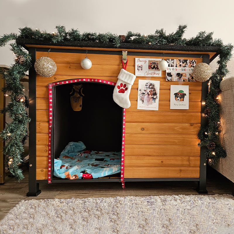 Aivituvin-AIR86-IN Large Insulated Dog House Off-White 43.3"(L) x 29.4" (W) x 33.4"(H)