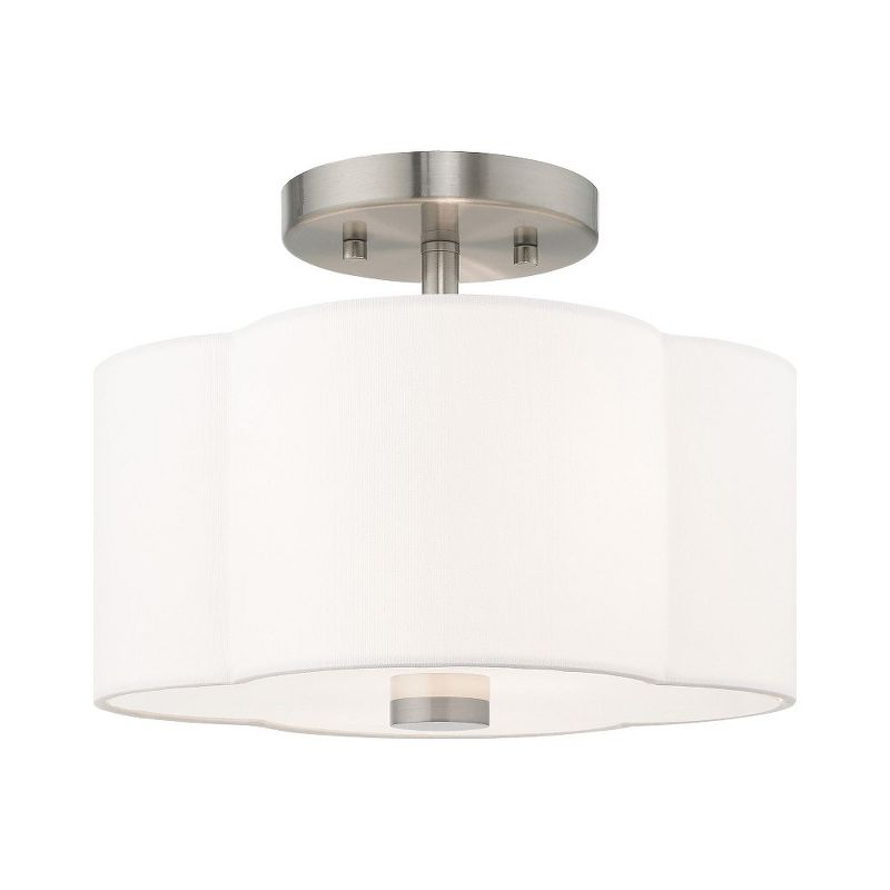 Livex Lighting Chelsea 2 - Light Flush Mount in  Brushed Nickel
