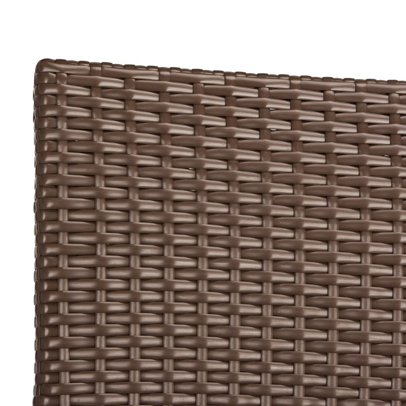 Kelda Stackable Arm Chair Indoor/Outdoor (Set Of 2) - PAT4004 - Brown - Safavieh