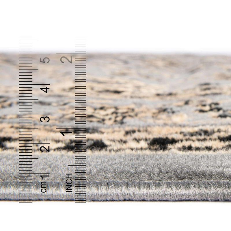 Unique Loom 9' 0 x 12' 2 Sialk Hill Washington Gray Area Rug