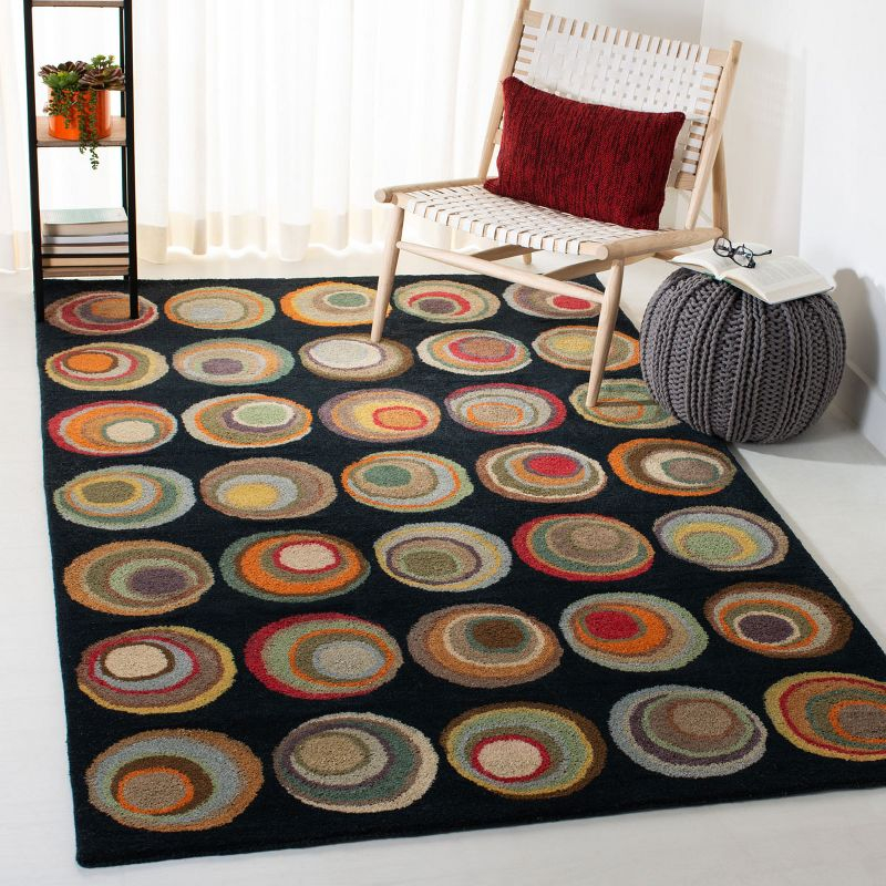 Soho SOH921 Hand Tufted Indoor Area Rug - Black/Multi - 3'6"x5'6" - Safavieh