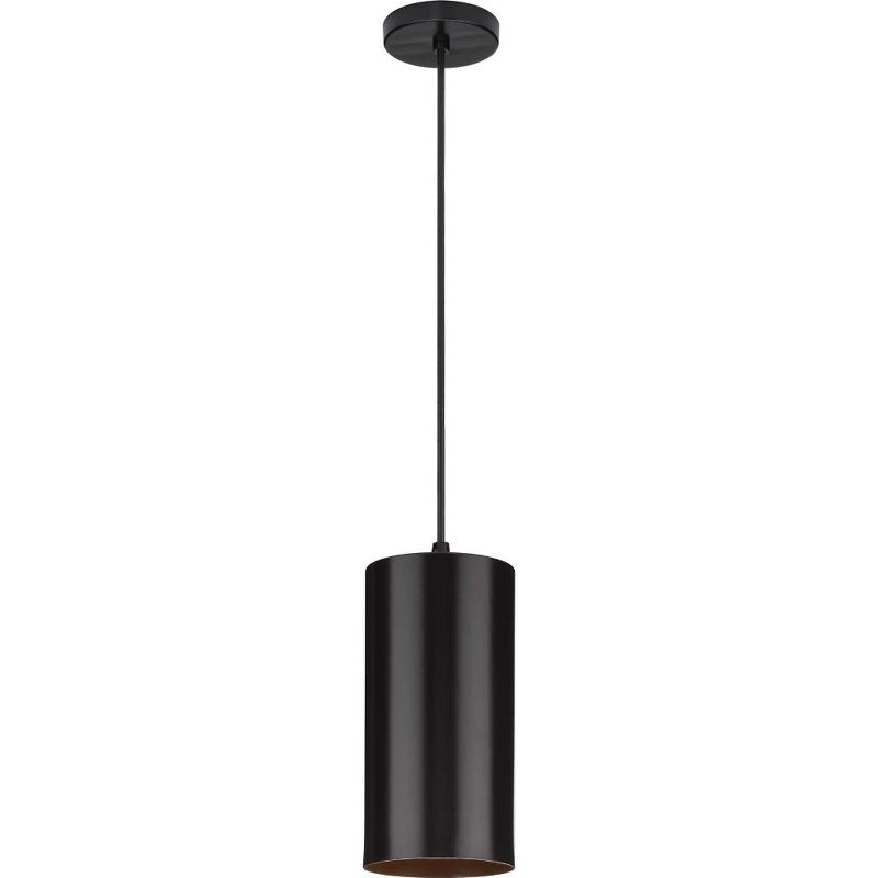 Progress Lighting, Cylinder, 1-Light, Outdoor Hanging Pendant, Antique Bronze, No Shade
