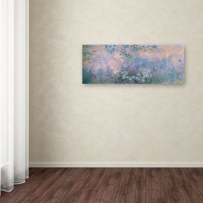 Claude Monet 'Water Lilies 1914-22' Canvas Art-10x32