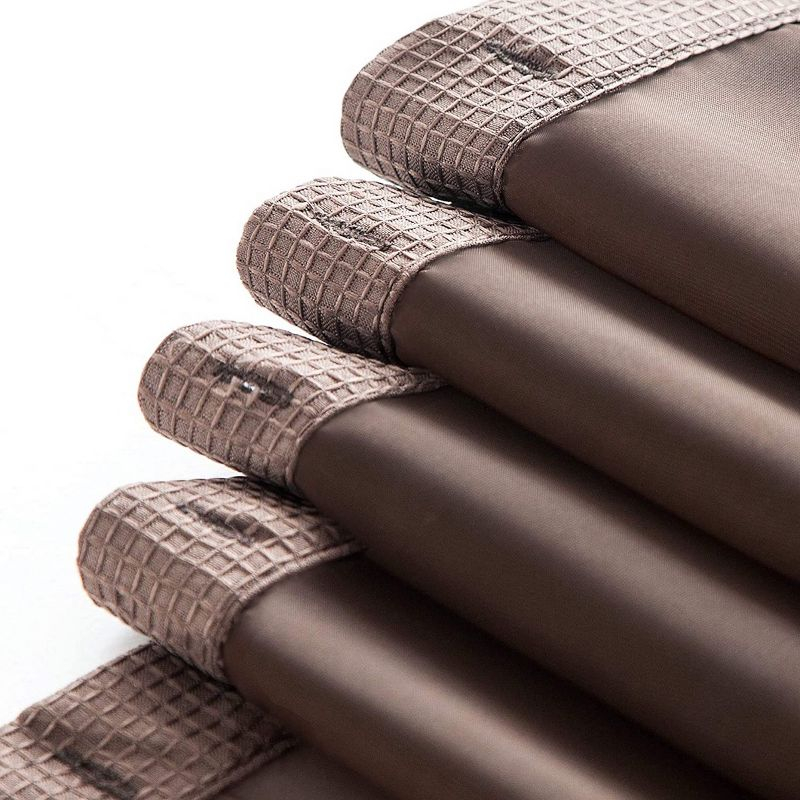 Dainty Home Complete Shower Curtain With Detachable Liner - Brown